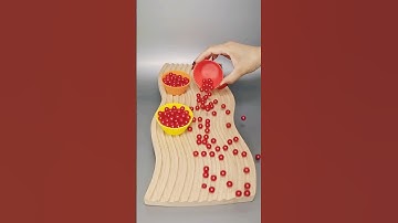 Satisfying ASMR: Reverse Video ♡ Red Beads #asmr #satisfying #reverse