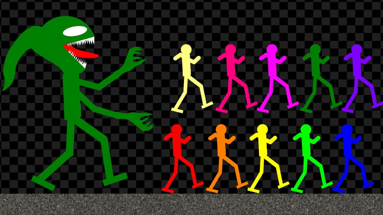 Survival Stickman Race: Run From Venom