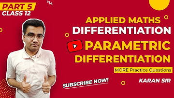 Applied Mathematics Derivatives | Applied Maths Parametric Differentiation 2| Class 12 Applied Maths
