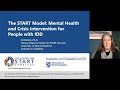 Mental Health and Crisis Intervention in People with Developmental Disabilities