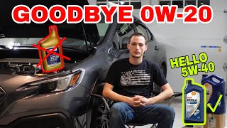 Ditching 0W20 Oil In The 22 WRX