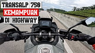 HONDA TRANSALP 750 KEMAMPUAN DI HIGHWAY