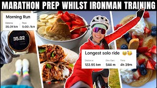 Ironman training whilst preparing for London Marathon *spend a full weekend with me*