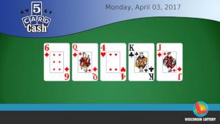 WI Lottery DailyLotto 04/03/2017
