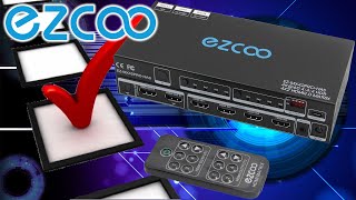 Hardware Check | ezcoo HDMI Matrix 4x2 [4K 60Hz 4:4:4 HDR SPDIF] EDID, HDMI Scaler 4K zu 1080P Sync