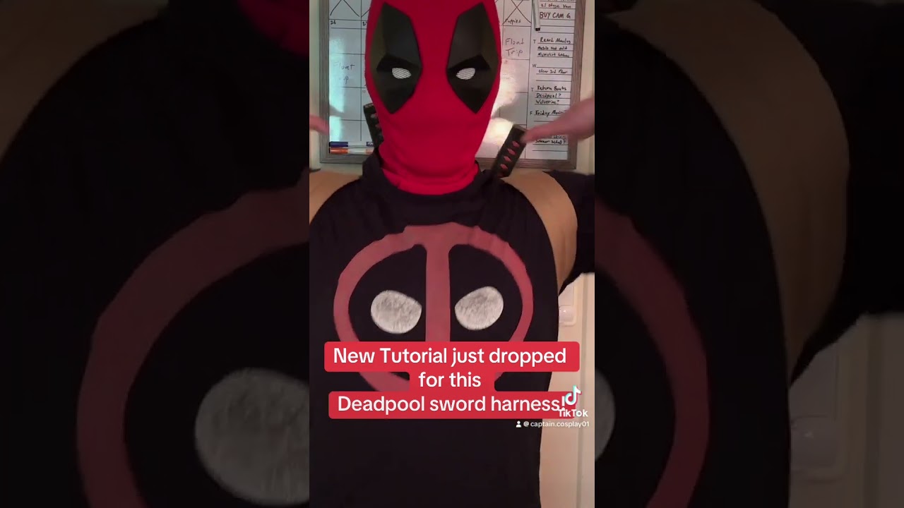 DEADPOOL Cosplay Sword Sheath Harness  #cosplay #deadpool #cosplayer #sword #sheath #backpack #lfg