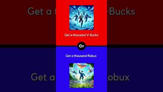 V-Bucks or Robux #wouldyourather #quiz #game #roblox screenshot 5