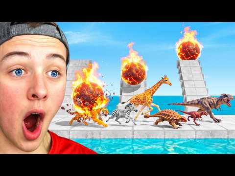Reacting to ESCAPE the LAVA BALLS Maze in ARBS!