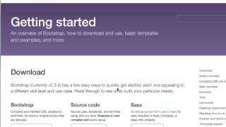 Deprecated - Bootstrap v 3 - Introduction to Bootstrap
