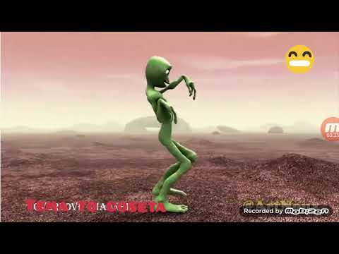 ما هذا رقصة عجيبة من مخلوق فضائي اخضر