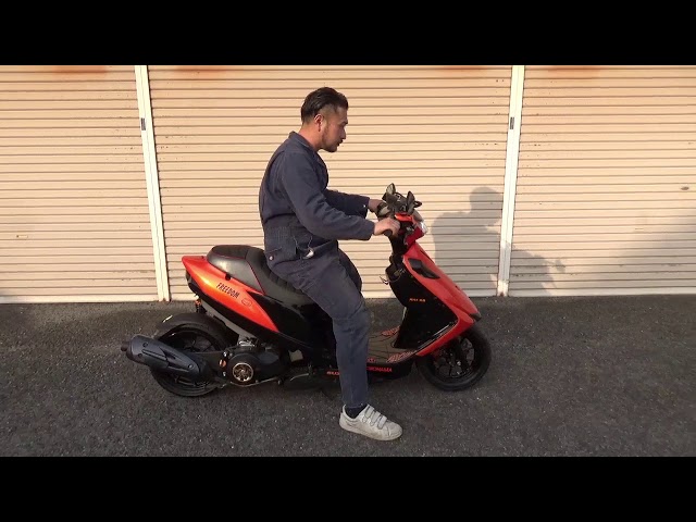 アドレス125ローロングフルカスタム エンジン始動・試乗！ - YouTube