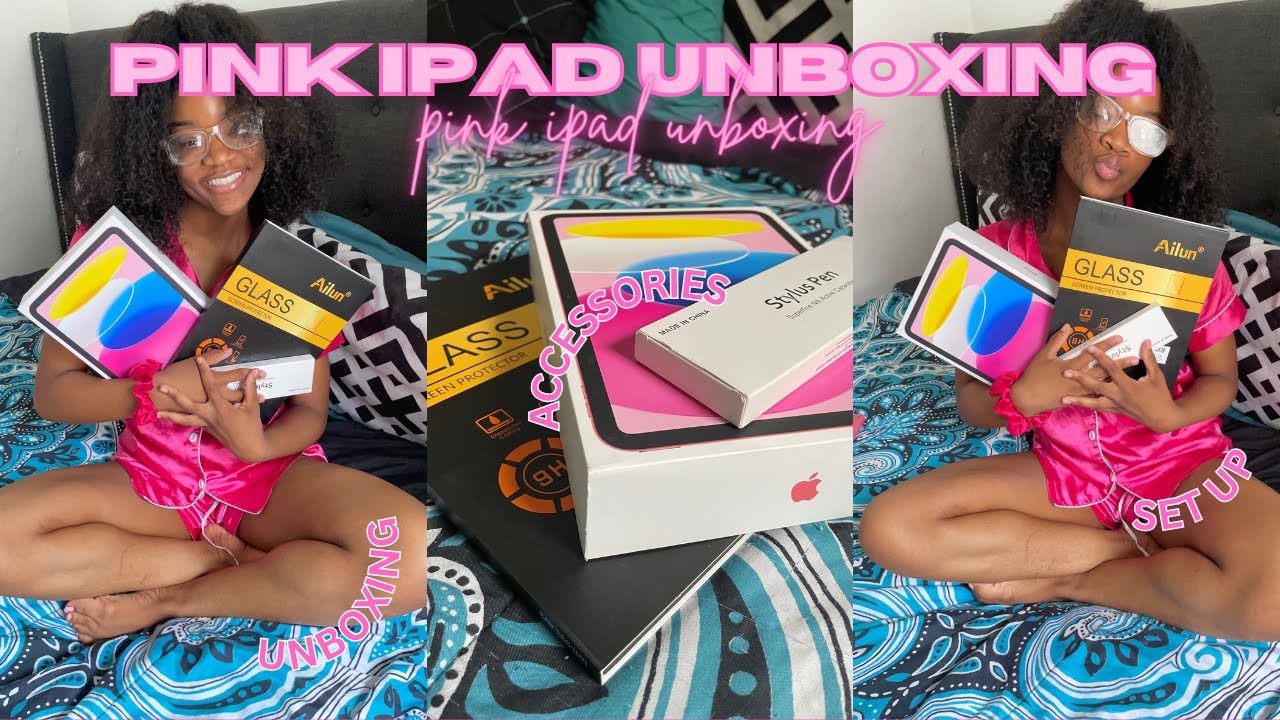 PINK IPAD UNBOXING ✰ | unboxing + accessories + setup 