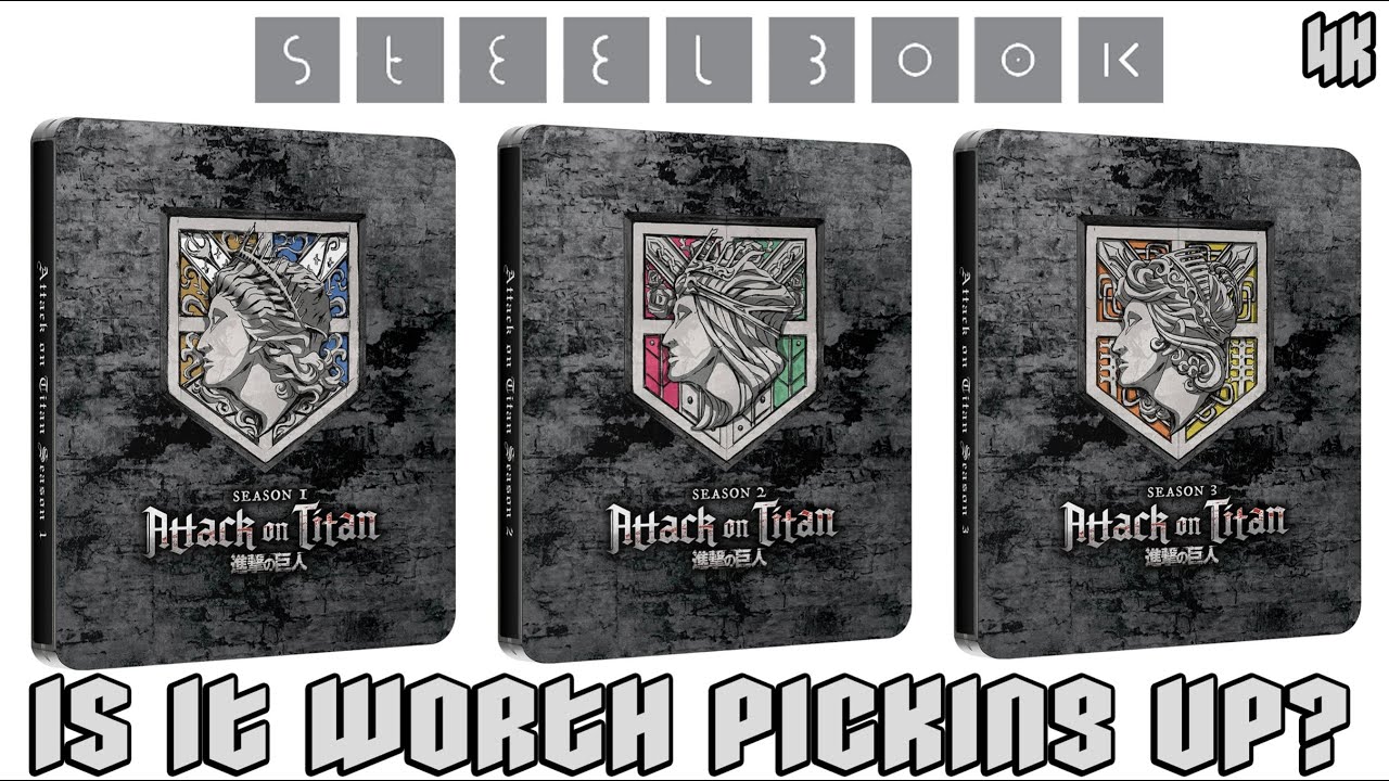 Attack on Titan Season 1 2 3 Blu ray 