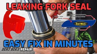 How to Save a Fork Seal | Fix Leaking Dirt Bike Forks | Fork Seal Repair EASY!