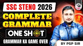 SSC STENO 2026 | COMPLETE ENGLISH GRAMMAR ONE SHOT | PSP SIR | PARMAR SSC screenshot 1