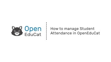 How to manage Student Attendance in OpenEduCat
