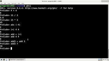 CS442 Video 5.2: Haskell expressions