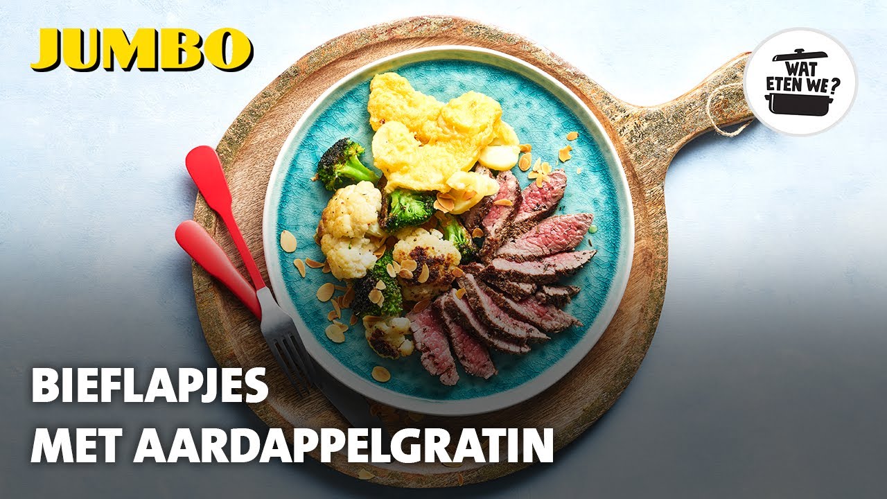 Wat eten we? Bieflapjes met aardappelgratin
