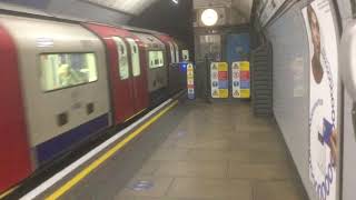 Victoria line departing at seven sisters