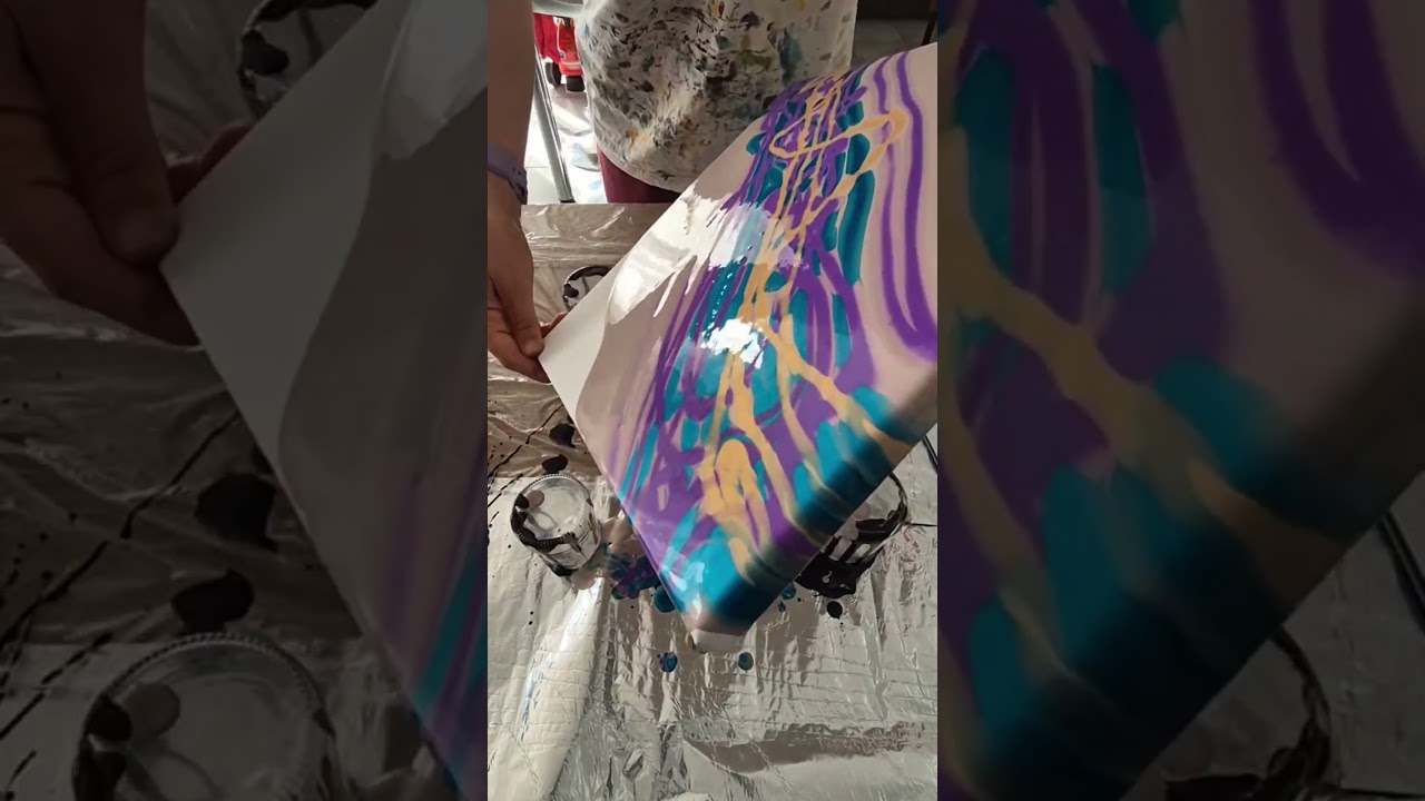Увлекательное творчество на совершенно другом уровне || Заливка акрилом || Абстрактная живопись #...