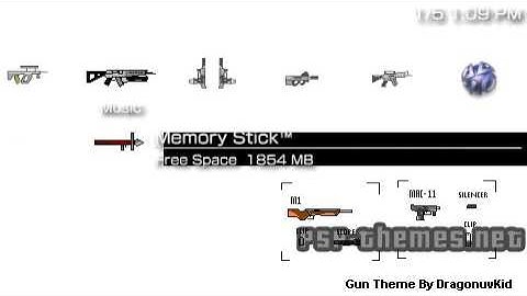 PSP Theme 2D Gun Sprites_2 PSP-Themes.NET