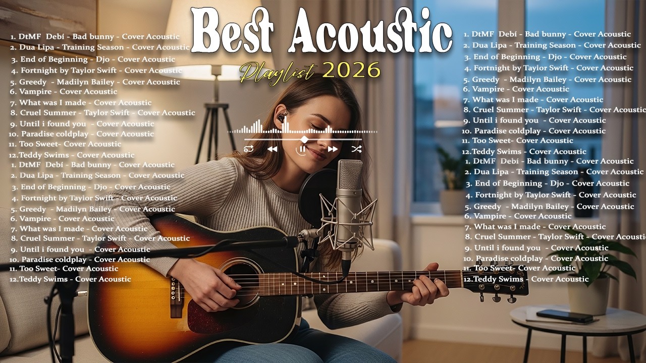 Best Acoustic Playlist 2026🔥🎧| Newest English Love Song | Best Acoustic Cover 2026 ~ Miia, Conan