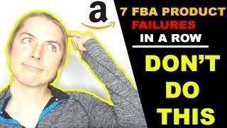 Amazon FBA PRODUCT RESEARCH | 7 Failed Products in a row! Lessons I Learned (8th did $6,000,000) Amazon FBA PRODUCT RESEARCH | 7 Failed Products in a row! Lessons I Learned (8th did $6,000,000)