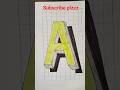3D art letter A #art #letters #viral #3dprinting #3d