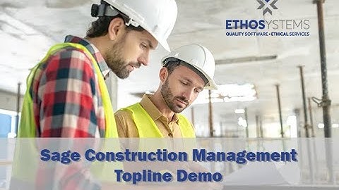 Sage Construction Management Topline Demo