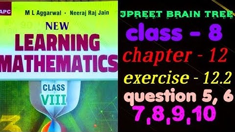 class 8 #mlaggarwal chapter 12 #understanding #quadrilateral  exercise 12.2 question 5,6,7,8,9,10