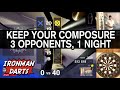 Unexpected granboard matches 3 opponents on ironman darts