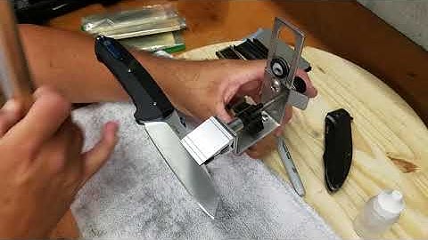 KME tip sharpening tips, how to keep it crisp, pointy and not end up with a sad rounded knife tip