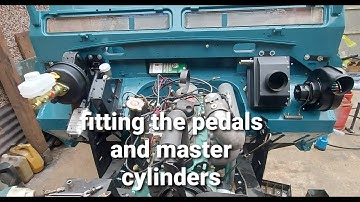 fitting land rover series pedals and master cylinders to project (numb nuts)