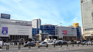 [4K] Walking around Yongsan station and HYBE New Building | 새롭게 변화 중인 용산역과 빅히트 신사옥, 그리고 용리단길