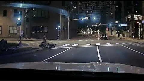 Reckless Suzuki GSX-R1000 rider meets the pavement while fleeing from a Texas DPS Trooper in Dallas.