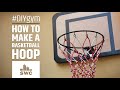 How to make a DIY basketball hoop out of reebar and plywood