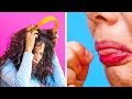 PROBLEMAS CÓMICOS DEL CABELLO QUE TE DARÁN “CRINGE” || Momentos femeninos incómodos por 123 GO! GOLD