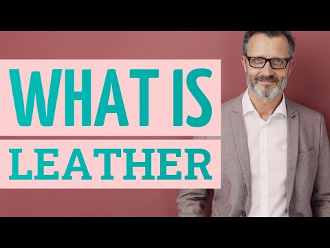 Leather | Meaning of leather