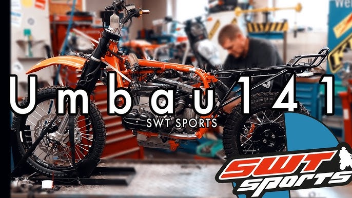 SWT-SPORTS Rolling Chassis Umbau Nr. 149 mit Zentralfederbein auf BMW  Motorrad R 80 GS Basis 