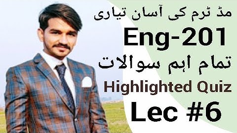 Eng201 Lecture 6|eng201 short lectures by Amir|midterm preparation|CStudy with Amir