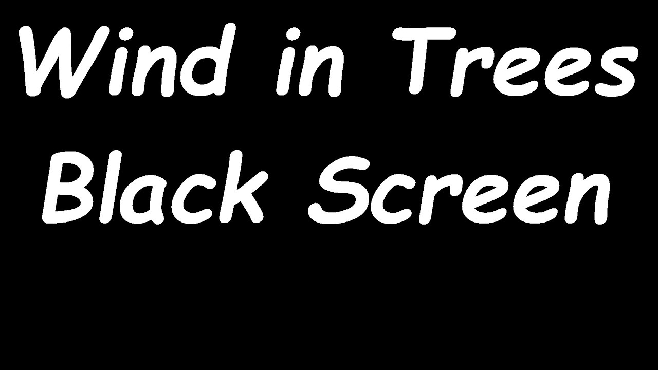 Wind in Trees Black Screen 🌀 🌳 howling deep sleep relaxation insomnia blowing windstorm