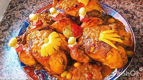 تعلمي الطيبي ثلاثه دجاجات🐔 بدغميره ديال المناسبات واعطيتك جميع التفاصيل باش تولي طباخه ماهيره 👌