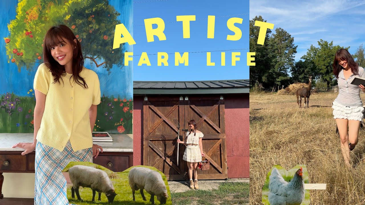 Aritst Life in a Rural Farm in Oregon | Riety Vlog