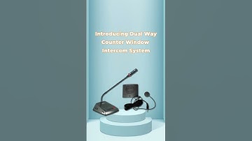 Counter Window Dual Way Intercom System | Clear Two-Way Communication Solution
