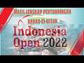 Hasli lengkap pertandingan Indonesia Open R-32 besar || Hasil Pertandingan Indonesia ||