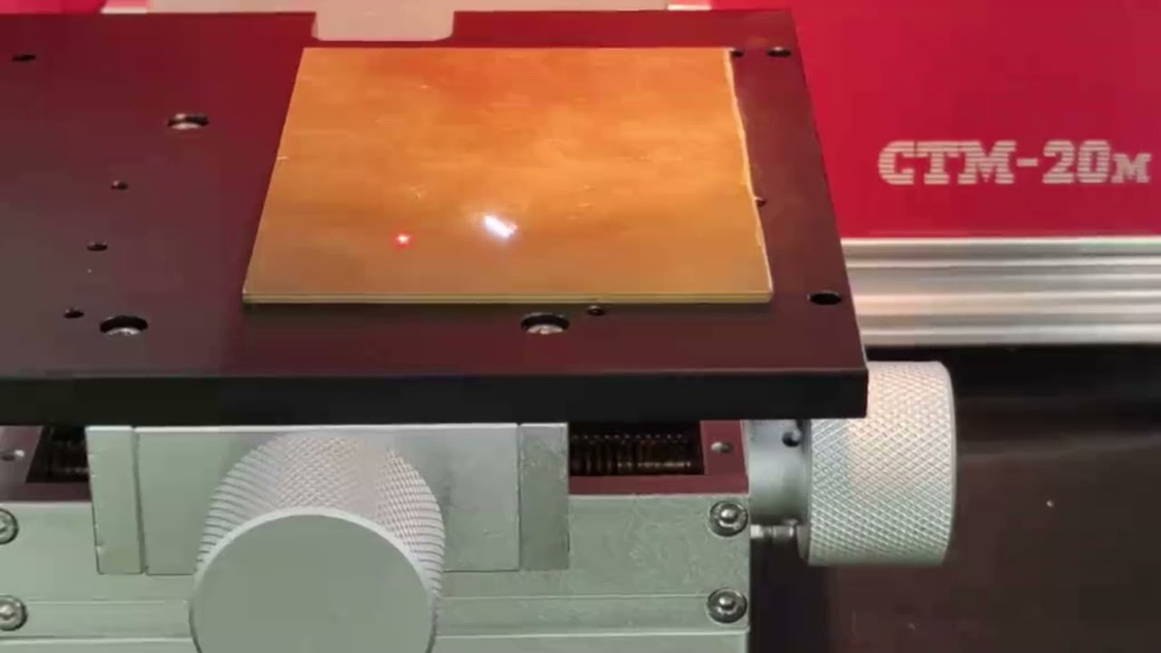 Cosmo Fiber Laser Marking Machine Mark Picture on the Metal (model: CTM-20m) 