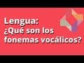 Fonemas vocálicos - Lengua - Educatina