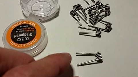 Prebuild staggered coil 0.3 ohm