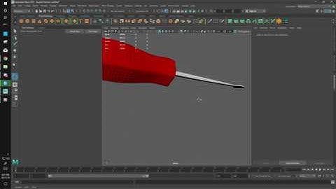 3D Model Timelapse | Screwdriver | Maya