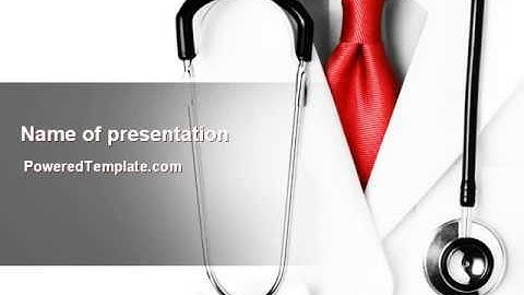 Rigorous Doctor PowerPoint Template by PoweredTemplate.com